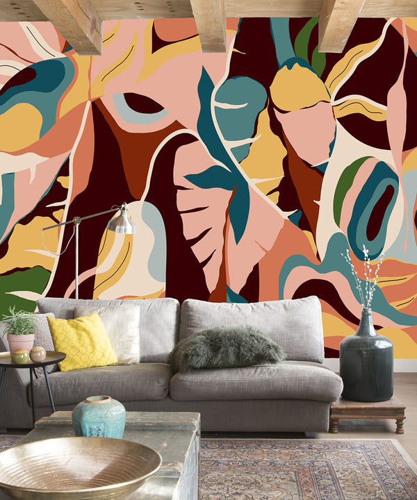 TROPICAL HOUSE Wallpaper Pattern No 688160